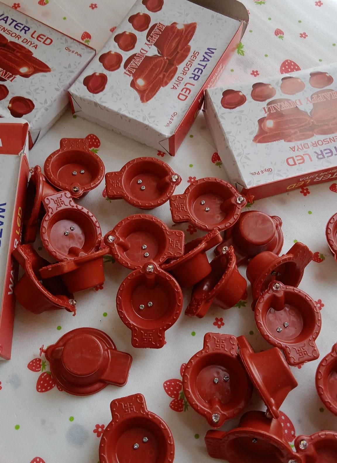 LED Light Water Sensor Diyas Plastic with, Ambient Lights, (Pack of 6/18/24)