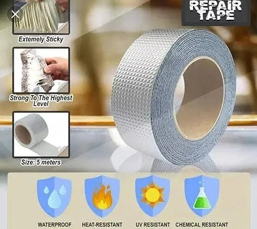 Aluminum Foil Waterproof Adhesive Sealant Tape for Leakage Sealing,Waterproof Tape for Pipe and Roof Water Leak