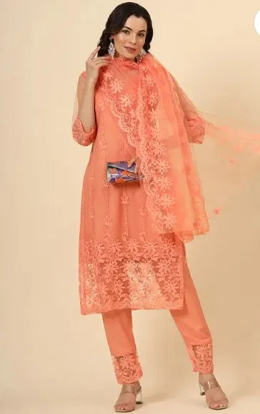Kurta With Dupatta And Bottomwear